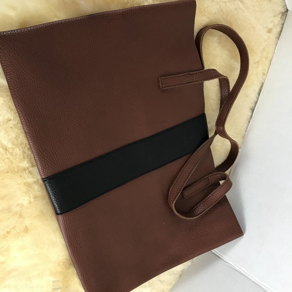 Vince Camuto tan faux leather tote